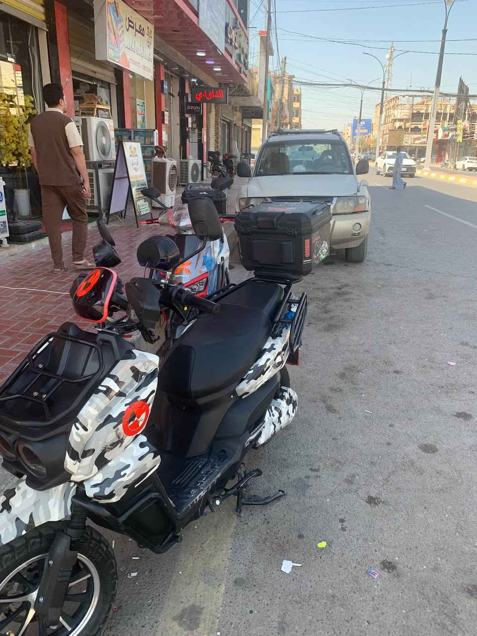 سلام عليكم دراجه أباجي فول مواصفات عل فحص بطاريات مسطره السعر مليون و150مكاني فلوجه ***********
