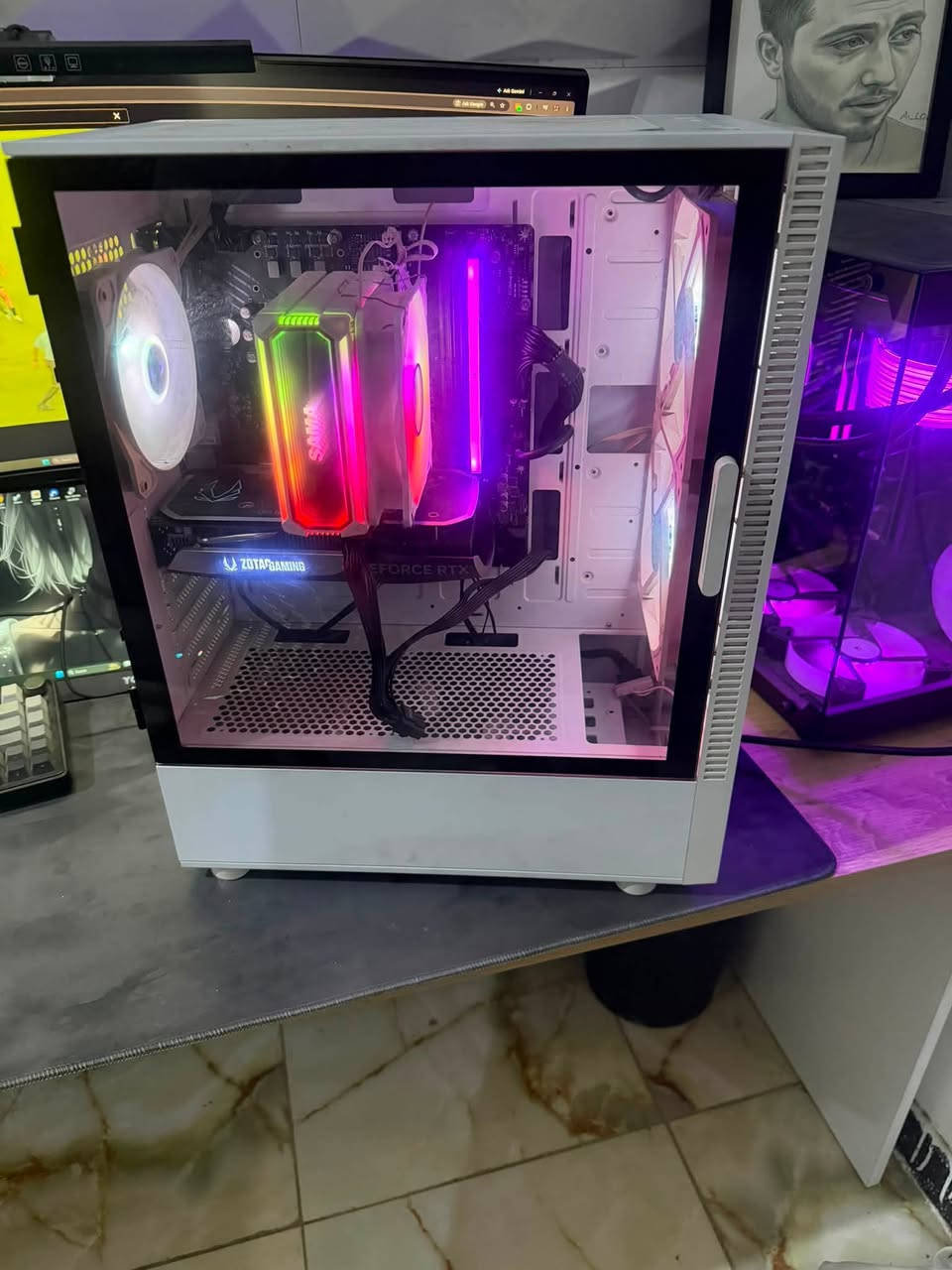 السلام عليكم شباب عدي تجميعه للبيع سعرها مليون و٢٠٠
ال كيس 
Cpu ci5 13400f
Rtx 4060 8gb 
Ram 16gb ddr5 
M.2 nm620 1t 
Cooler sama 
Psu 700w 

شاشه 
Lg ultragear 144hz 1ms ips 24 inch 

ماوس ريزر ديث ايدر 
كيبورد e-yooso ريد سوتش 

مكاني بغداد حي الجهاد 
رقمي ***********
