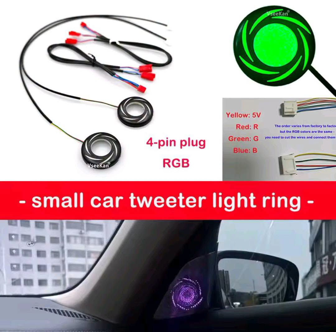 انارة RGB • حلقة ضوء تويتر • سماعات سيارة