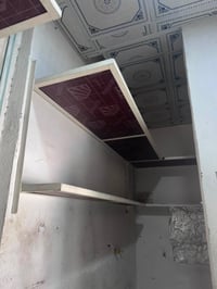 عندي ذني رفوف حديد تكم قويات للبيع 250 وبيهن مجال مكاني بغداد الشعله م...