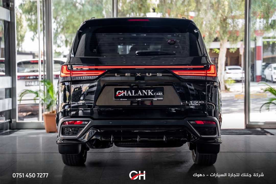 Lexus LX600 F Sport F1

السنة: 2024
الممشى: 29,000 كم
الحالة: ضمان شركة SAS
الموقع: دهوك

المحرك ونظام الدفع:

* محرك V6 سعة 3.4 لتر Twin-Turbo
* القوة: 409 حصان
* العزم: 650 نيوتن متر
* ناقل حركة أوتوماتيك 10 سرعات
* نظام دفع 4WD

المواصفات:

* فئة F Sport F1
* شاشة وسطية كبيرة
* شاشة معلومات للسائق
* Apple CarPlay + Android Auto
* كاميرات 360°
* حساسات أمامية وخلفية
* رادار أمامي
* مقاعد جلد رياضية
* مقاعد أمامية كهربائية مع ذاكرة
* تدفئة وتبريد المقاعد
* فتحة سقف بانوراما
* نظام صوت Mark Levinson
* دخول وتشغيل ذكي
* إضاءة داخلية Ambient Lighting
* Head-Up Display
* أنظمة أمان ومساعدة السائق
* مصابيح LED
* جنوط F Sport

📞 ***********
شركة جلنك وليد صبري – دهوك

#Chalank_cars_duhok

نص مكتوب في الصور:
- *********** CH شركة چلنك لتجارة السيارات - دهوك
- *********** شركة چلنك لتجارة السيارات - دهوك