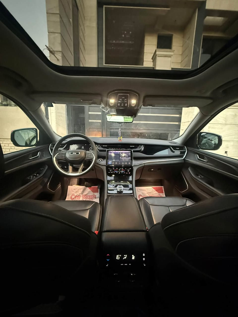 السلام وعليكم
للبيع2024 Jeep Grand Cherokee L Limited
جيب ليمتد بلاص يعني فول ١ على ١
رقم بغداد الجديد
بأسمي كتاب شهداء
لون اسود كذاب  
ماشية 28000 

المواصفات:-
بصمة تشغيل 
بصمة ابواب وصندوق
ثلاث شاشات بالدشبول 
تشغيل عن بعد 
بانراما 
كشنات Vib منفصل 
كشنات تدفئة تبريد 
تبريد منفصل ثلاث قطع
شاشة جبيرة
كير ماوس 
درايف مود 
انظمة قيادة
وتحكم بالقيادة
صندوق كهرباء
كشنات جلد لون بيجي 
كشنات كهرباء
كشن خزن ميموري
سستم صوت ALBINE
نقط عمياء
رادار امامي
رادار جوانب
تحديد مسار 
وقوف ذاتي
حساسات امامي خلفي 
مراية وسطية كامرة
٥كامرات ٣٦٠
كامرة بالقمارة
 الركاب خلف
هند بريك دكمة
تحكم استيرن
هيتر استيرن
شفتات استيرن
 منافذ تايب سي
لايتات زينون 
لدات امامي
بكلايت لد 
سبير منازل
جام اوتو
ويل كب كروم 

السيارة بيهة صبغ بنيد وجاملغ 
السيارة جاهزة بدون اي نقص   
اي استفسارت تعال خاص او اتصل
***********
عنوان بغداد

نص مكتوب في الصور:
- 8:16 PM
- 8:18 PM