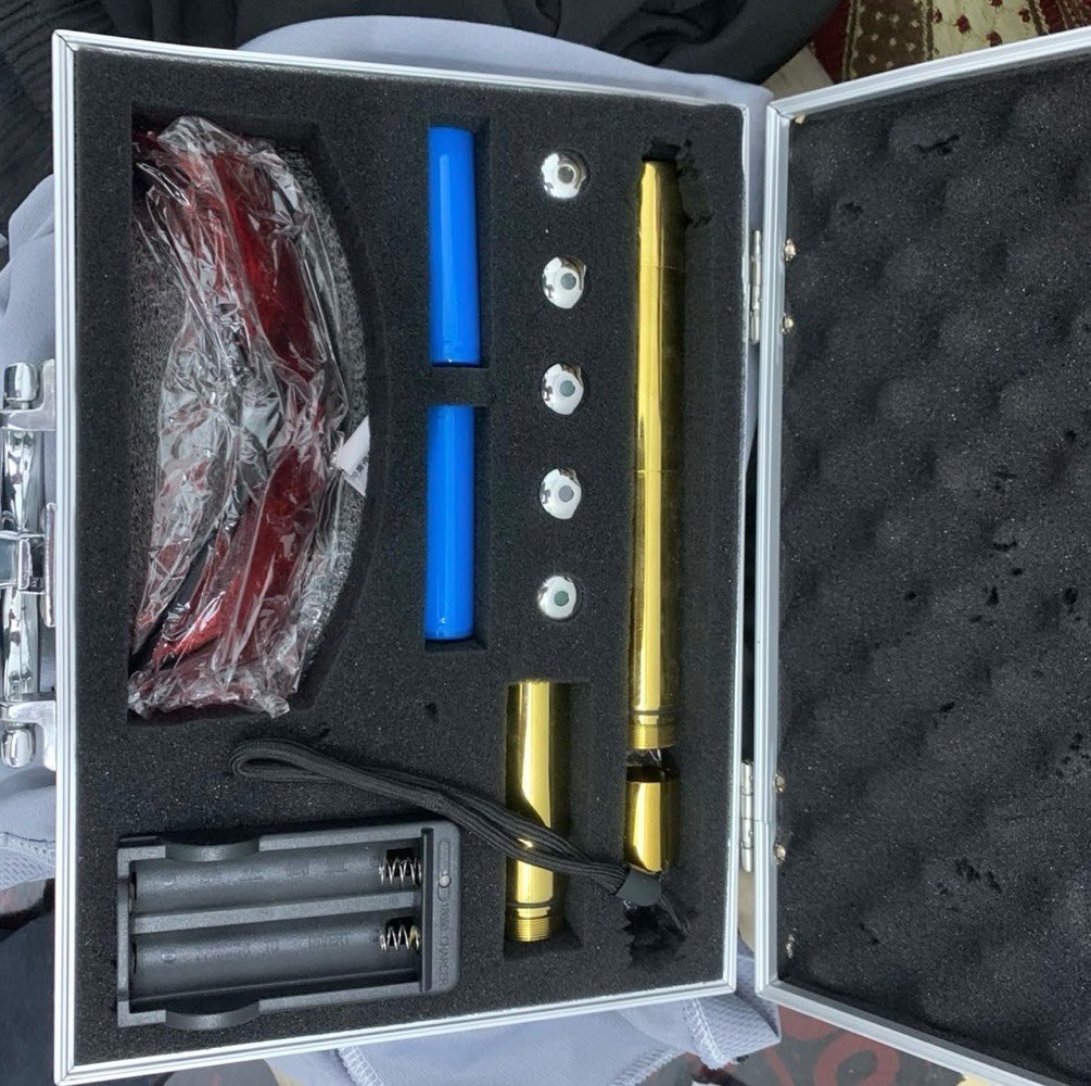 ليزر ازرق • ١٢كم • دبل باتري