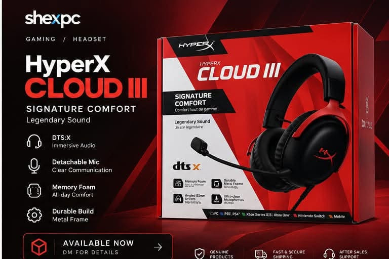 SHEX PC
قطع حاسوب 💻 | لابتوب 💻 | طابعات 🖨️
🛠️ صيانة وتصليح احترافية
🎮 تجميعات ألعاب حسب طلبك

 توصيل لجميع المحافظات 🚚 
📍دهوك السوق شارع دورة كورك
📩 للطلب والاستفسار
WhatsApp ‪+964 773 416 8767‬

نص مكتوب في الصور:
- shexpc ACCESSORIES / USB-C HUB UGREEN Uno 6-in-1 USB-C Hub Compact connectivity for work, display, and charging 6-in-1 Hub Multiple essential ports 4K 60Hz Sharp external display Charging Power while you work Windows / macOS Broad compatibility AVAILABLE NOW DM FOR DETAILS GENUINE PRODUCTS FAST & SECURE SHIPPING AFTER SALES SUPPORT
- shexpc GAMING / MOUSE Pulsar X2A ULTRA LIGHTWEIGHT eSPORTS MOUSE XS-1 Flagship Sensor 56g Ultra-light Weight 32K DPI Ultimate Precision 8K Up to 8K Polling Compatible SIZE 2 MEDIUM AMBIDEXTROUS CLEAN MINIMAL DESIGN LIGHTWEIGHT PERFORMANCE PRECISION SENSOR AVAILABLE NOW DM FOR DETAILS GENUINE PRODUCTS FAST & SECURE SHIPPING AFTER SALES SUPPORT
- shexpc GAMING / HEADSET HyperX CLOUD III SIGNATURE COMFORT Legendary Sound DTS:X Immersive Audio Detachable Mic Clear Communication Memory Foam All-day Comfort Durable Build Metal Frame AVAILABLE NOW DM FOR DETAILS GENUINE PRODUCTS FAST & SECURE SHIPPING AFTER SALES SUPPORT
- shexpc PC PARTS / RAM PUSKILL DDR4 16GB 3200MHz 16GB Single Module 3200MHz High Speed Reliable Performance Stable Compatibility AVAILABLE NOW DM FOR DETAILS GENUINE PRODUCTS FAST & SECURE SHIPPING AFTER SALES SUPPORT
- shexpc COOLING / AIO COOLER Pro Flow 360 Real-time Display | 270° Rotating Screen 5.5" HD Screen Real-time Display 270° Rotating Adjustable Screen 3-in-1 High Performance Fan Liquid Cooling Efficient Heat Dissipation AVAILABLE NOW DM FOR DETAILS GENUINE PRODUCTS FAST & SECURE SHIPPING AFTER SALES SUPPORT
- shexpc MEMORY DDR5 Gaming Memory 32GB (16GB x 2) High-speed performance Clean heatspreader design Built for modern setups DM for details -> GAMING GEAR FOR A BETTER TOMORROW