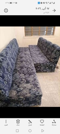 ديوان خشب عراقي • ٦ متر • بدون زاوية