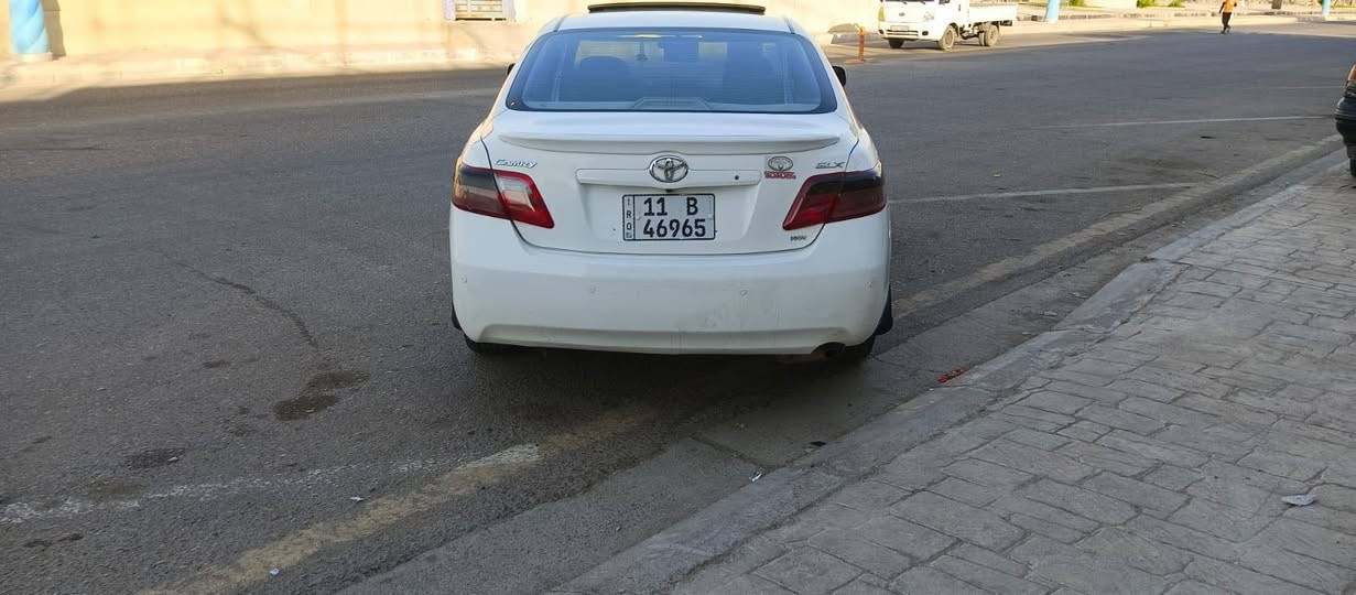 سلام عليكم مرخصه لا دمن
كامري 2008خليجي فول مواصفات GLX
كير مكينه صدر تخم تاير تبريد ثلج سياره جاهز 
بيه صبغ كم قطعه بدون اي دواخل 
مكان فلوجه الكورنيش السعر 90وبيه مجال *********** رقم بغداد انكليزي

