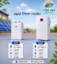 DEYE • إنڤيرتر 12kW • بطارية 16kWh