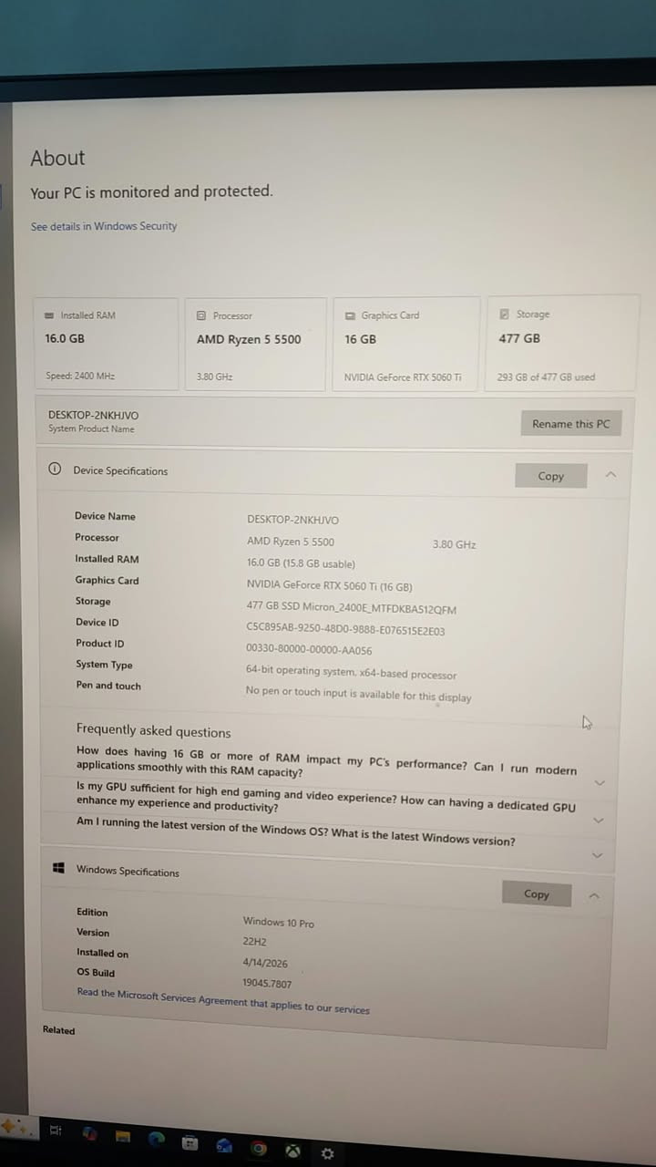 كيس كيمنك • RTX 5060 Ti • رايزن 5 5500