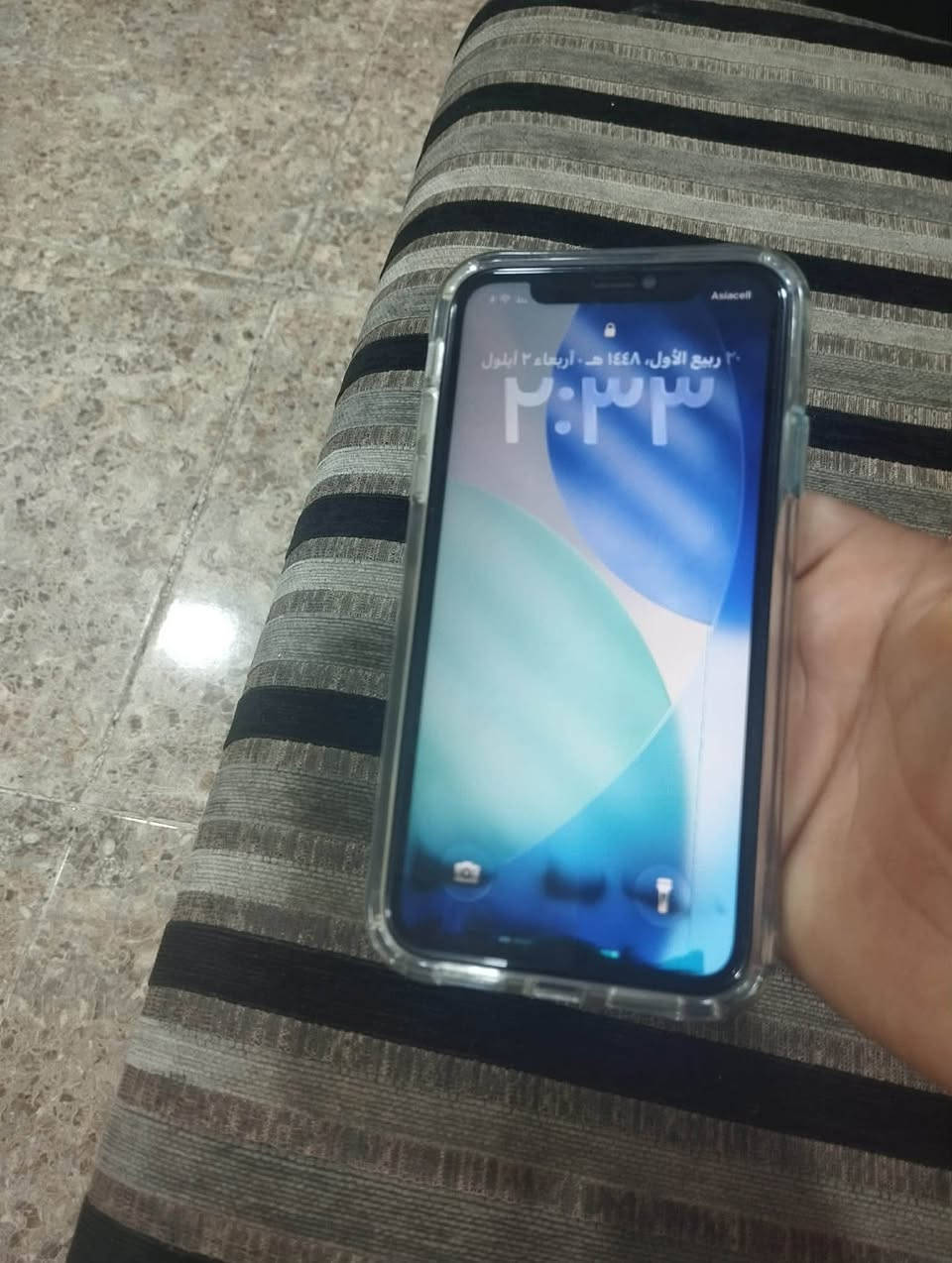 سلام عليكم
لبيع 11 عادي  سعر 180 ألف
مبدل شاشه اصليه.   وطاك الحبر من  جوه وما يضر شي صار شهر استخدمه وتتبدل اصليه ب ٤٠ بل جامعه
باتري ٧٩ بلادي بشرط ما يصرف شحن 
تك سيم 
ذاكره ٦٤
فيس إيدي شغال ✅
الجهاز ما بي اي مشاكل. كامرات دمعه 
ويا كفر.  ولزكه مضلل و عدسات مال كامره 
مكاني موصل مزارع زيونه يم المرور 
***********. 
سعر١٨٠ بي  مجال لشاري
