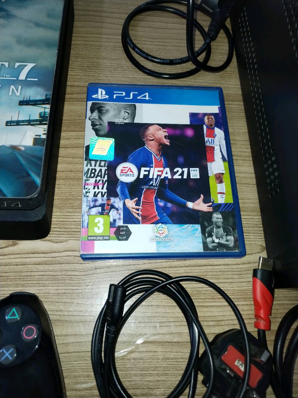 PlayStation 4 Slim 1TB
✅ المواصفات:

• PlayStation 4 Slim
• سعة 1TB (1000GB)
• يدعم اللعب أونلاين 
• جميع الكيبلات موجودة كاملة وجاهز للتشغيل

يتوفر مع الجهاز : 
• جويستك أصلية 
• جهاز ( UBS )
🔥قرص ( FIFA 21 ) مجاني🔥

• الجهاز غير مفتوح نهائياً (وكالة) 
• نظيف جداً واستعماله خفيف
• كامل هو وملحقاته يعني تشتريه اليوم وتشغله بنفس اللحظة، بدون ما تحتاج تشتري أي ملحق إضافي.

✨ مناسب للشخص اللي يريد جهاز مرتب ويبتعد عن الأجهزة المفتوحة أو المصلّحة إذا تدور على PS4 نظيف و مضمون، اخو الجديد 

السعر 225 ألف مع قرص ( FIFA 21 ) مجاني ❤️

للتواصل ***********
📍الموقع / ديالى