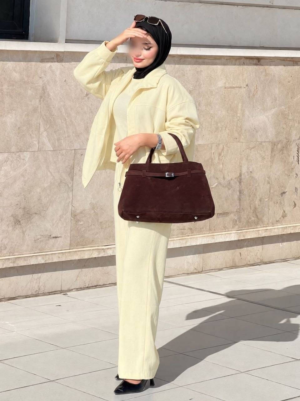 سوت ٣ قطع • صوفيا تركي • مقاسات ٣٨-٤٨