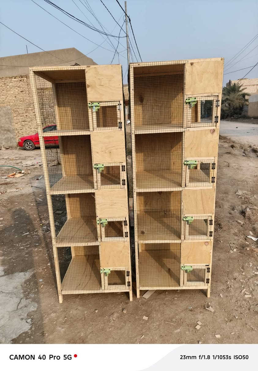شغل خانات وجميع انواع الاقفاص حسب طلب خشب حسب طلبك وحسب شغل تريده خانات قفاصه كشوانيه
معالف بيت بلابل تواصل خاص او علئ هاذه رقم واتساب *********** او علق واني اجيك خاص
