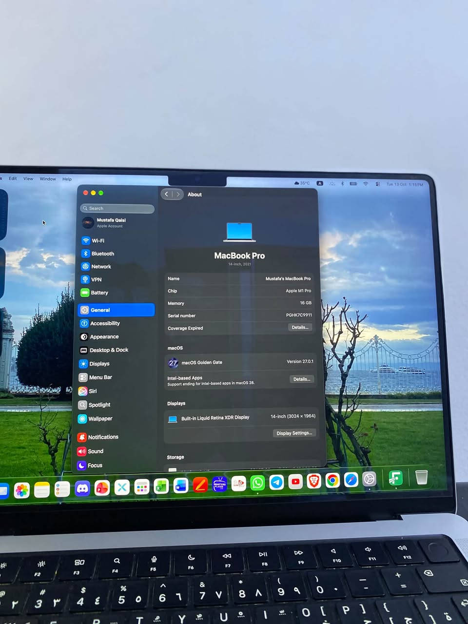 ماك بوك برو 14 • M1 Pro • ٢٥٨ دورة