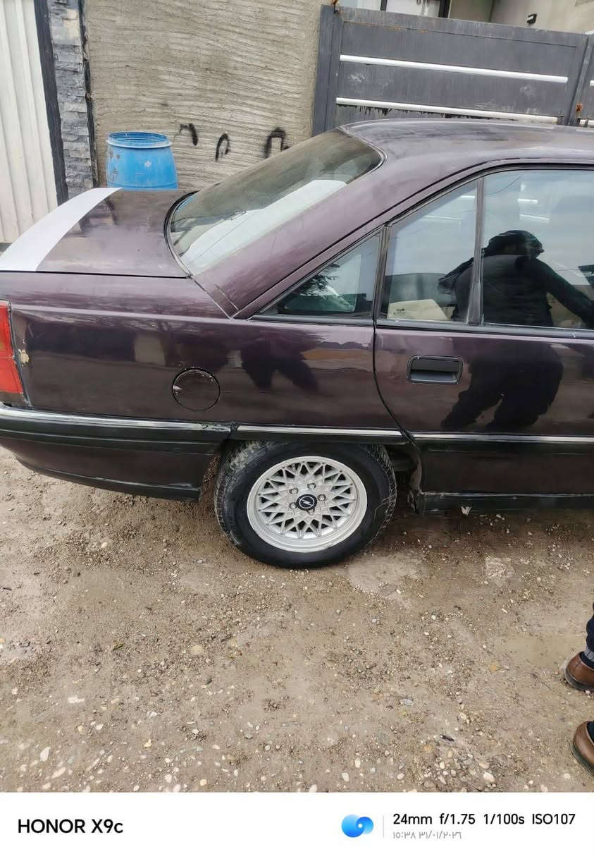 سلام عليكم للبيع اوبل اوميكا رقم اربيل سنويا عاج سيارة نظيف كلش كير عادي محرك 20شرط موديل 91وكاله بسمي سعر25بي مجال عنوان كركوك اقرب محطه بنزين طاهر رقم موبايل ***********

نص مكتوب في الصور:
- HONOR X9c 24mm f/1.75 1/334s ISO100 ١٥:٣٩ ٣١/٠١/٢٠٢٦
- HONOR X9c 24mm f/1.75 1/100s ISO142 ١٠:٤٠ ٣١/٠١/٢٠٢٦
- HONOR X9c 24mm f/1.75 1/900s ISO356 ١٠:٣٩ ٣١/٠١/٢٠٢٦
- HONOR X9c 24mm f/1.75 1/100s ISO107 15:38 1401/10/26
- HONOR X9c 24mm f/1.75 1/505s ISO100 ١٠:٣٩ ٣١/٠١/٢٠٢٦
- HONOR X9c 24mm f/1.75 1/334s ISO100 ١٠:٣٩ ٣١/٠١/٢٠٢٦