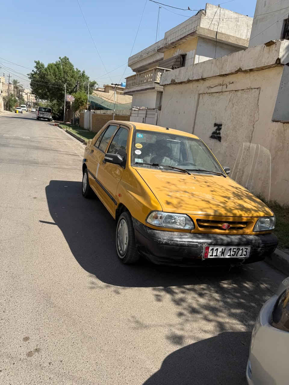 سايبه 2015
جاهزه السياره بدون نقص
تبريد شغال 
بدون شواصي 
بيها ضربه جاملغ خلفي وتصليح بلحوض
سعرها 35 ورقه 
مكاني بغداد سبع ابكار
***********
