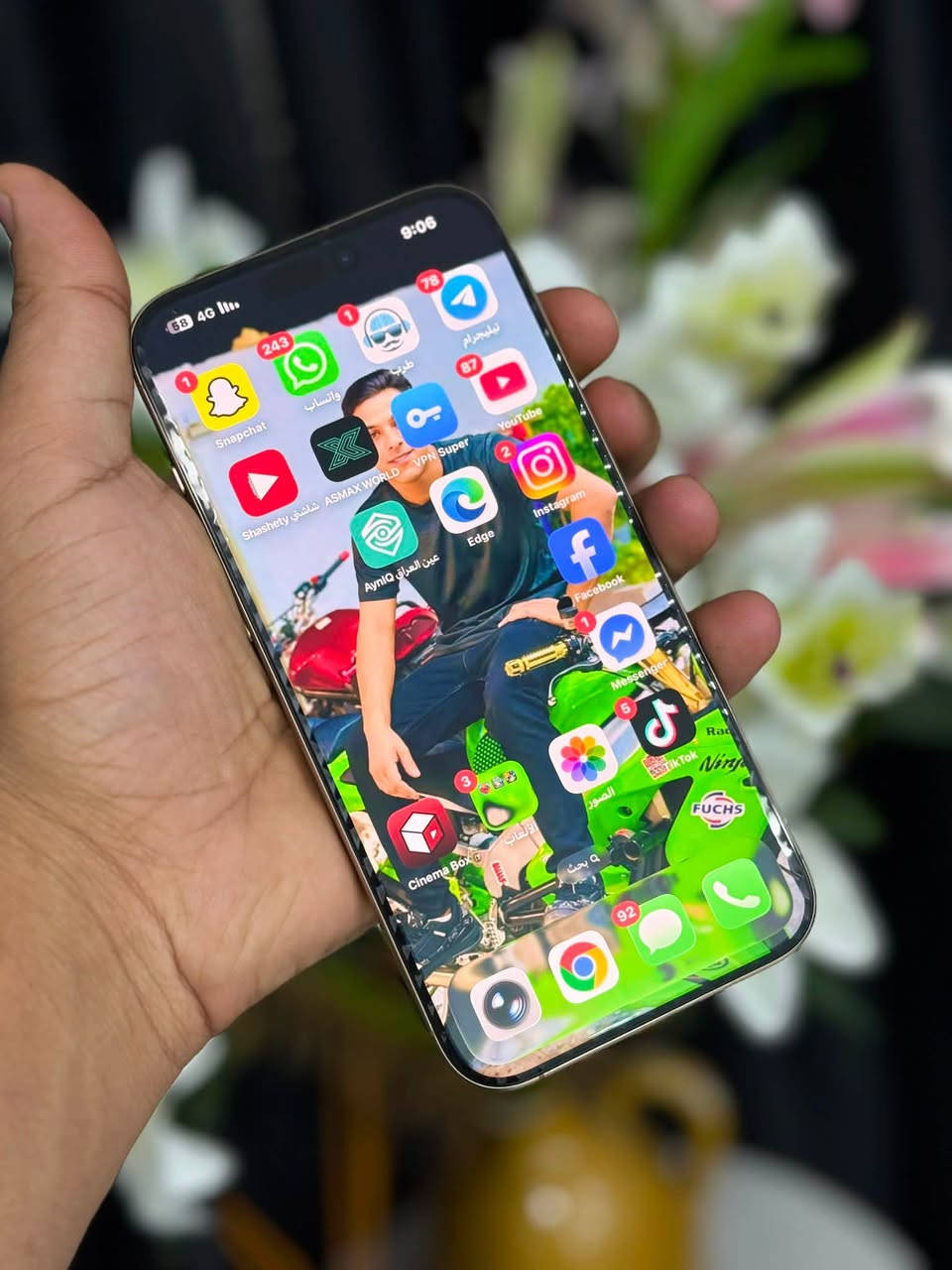 ايفون 16 برو ماكس شرق اوسط ذاكره 256 بطاريه 90 جديد جدا كامل ملحقات مكفول من كلشي للمراوس ب17 وانطي فرق سعره 1325 مكاني ناصريه او سوق الشيوخ رقمي ***********
