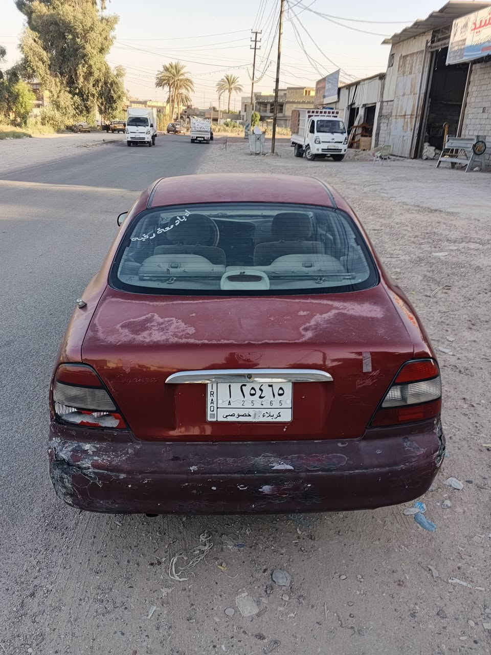 دايو لكنزه 2001 رقم كربلاء الماني مشرؤع وطني تحويل مباشر سنويه ل 28 مكينه خيط بخار كير اوتماتيك مكفول صدر جديد شرط  بجيس بور مشط سترين كله شغال كهربائيات شغاله جام لايتات مسجل غرفه سياره جديده سياره حيل ناعمه وسريعه ترايك للبصره شرط سعر 27 وبيه مجال مكان بغداد محموديه الرقم ‏‪***********‬‏
