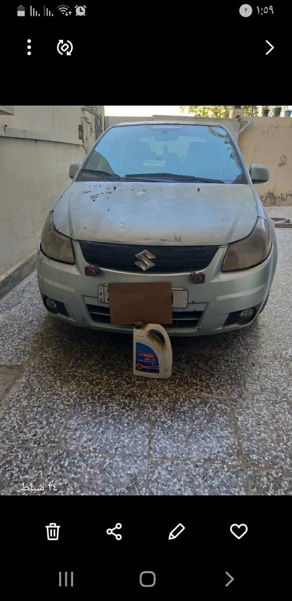 ساسوكي sx4 نضيفه للبيع السعر 60 ورقه وبيهه مجال رقم نكليزي ديالى مكاني بغداد الأتصال ***********
