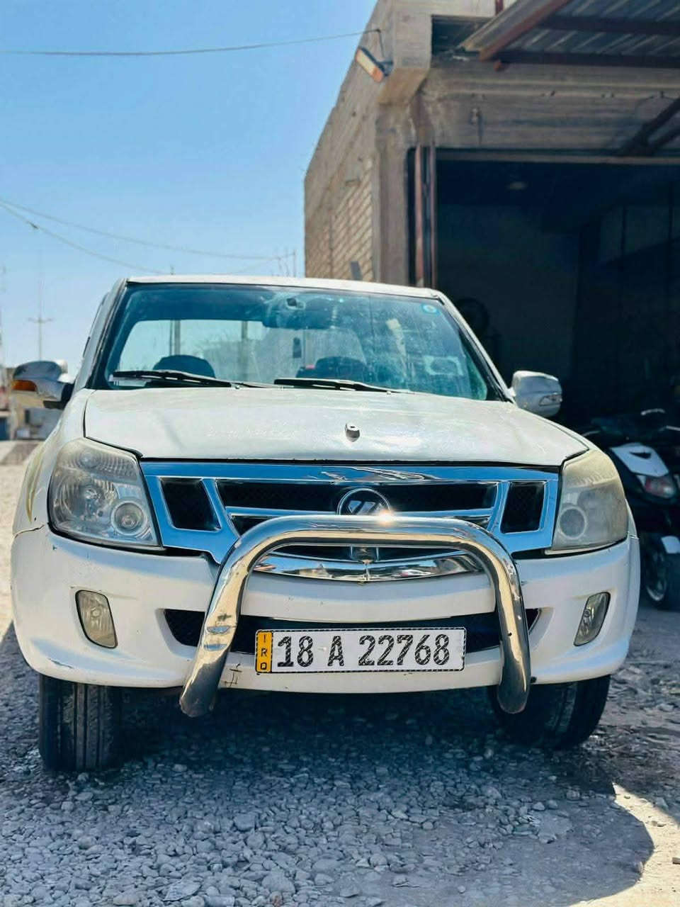 سلام عليكم
السعر 34 $ وبيها مجال 
بيكم فوتون 
موديل ٢٠١٣ 
رقم بابل انكليزي  بسمنه 
كير مكينه تخم تاير 
هزه جديده 
سنويه لل ٢٠٣٠ 
سياره بلاديه بدون ضربه قويه بدون تبديل 
سياره واضحه شوف العين 
مكان سياره بابل كفل 
***********
