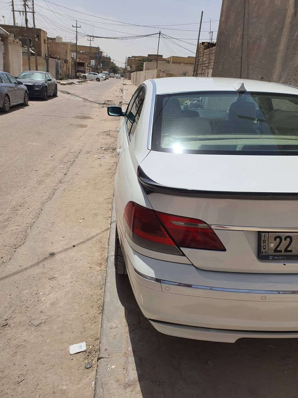 السلام عليكم باخره موديل ٢٠٠٨ سيارة خليجي BMW بيها طخات ومبدل باب فقط نفس الون سيارة صوليه رقم أربيل مداور ثاني يوم السعر 132 وبيه مجال مكان السياره ناصريه رقم صاحب لسياره ***********
