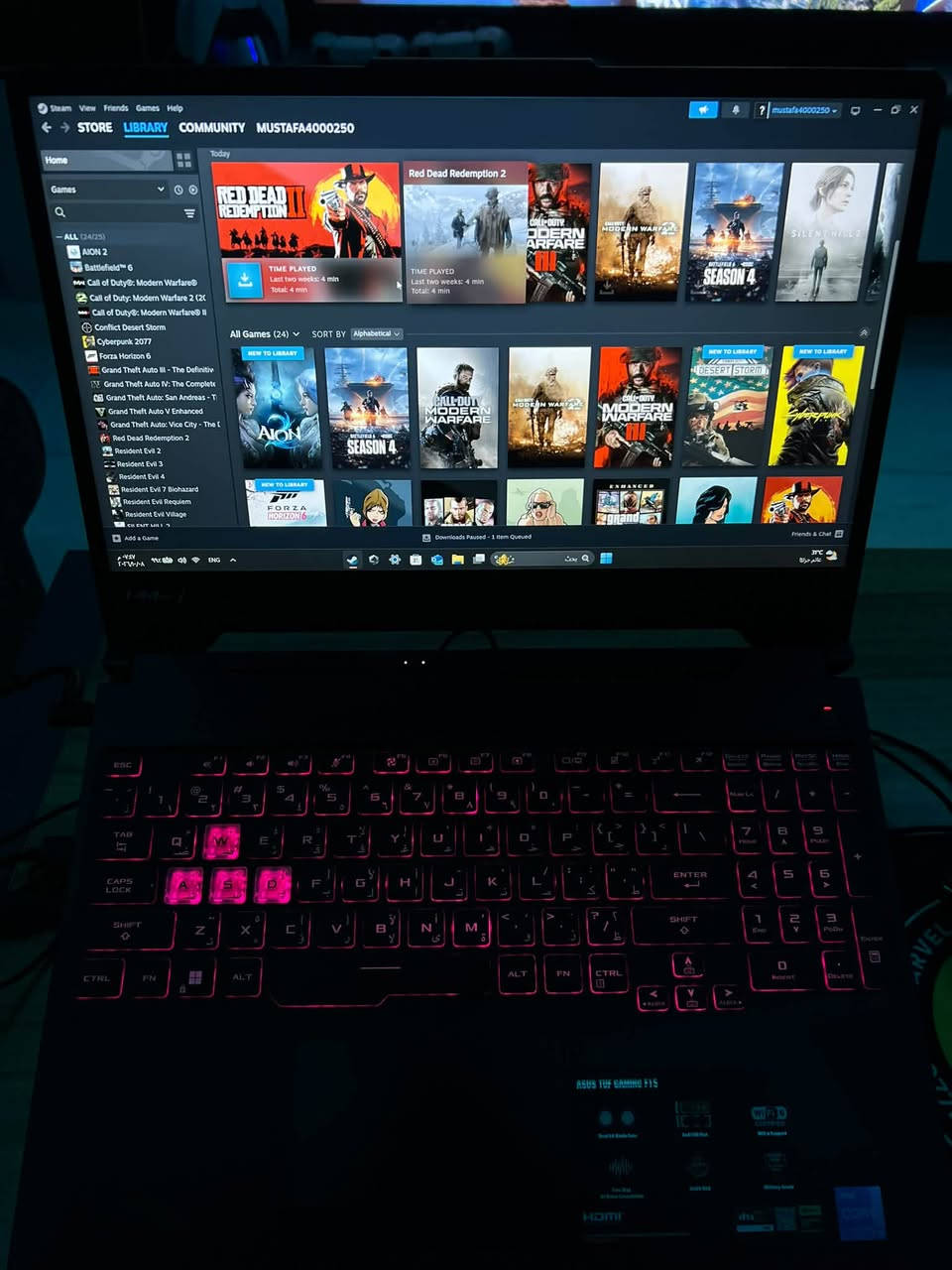 ASUS TUF F15 • i5 11400H • RTX 2050