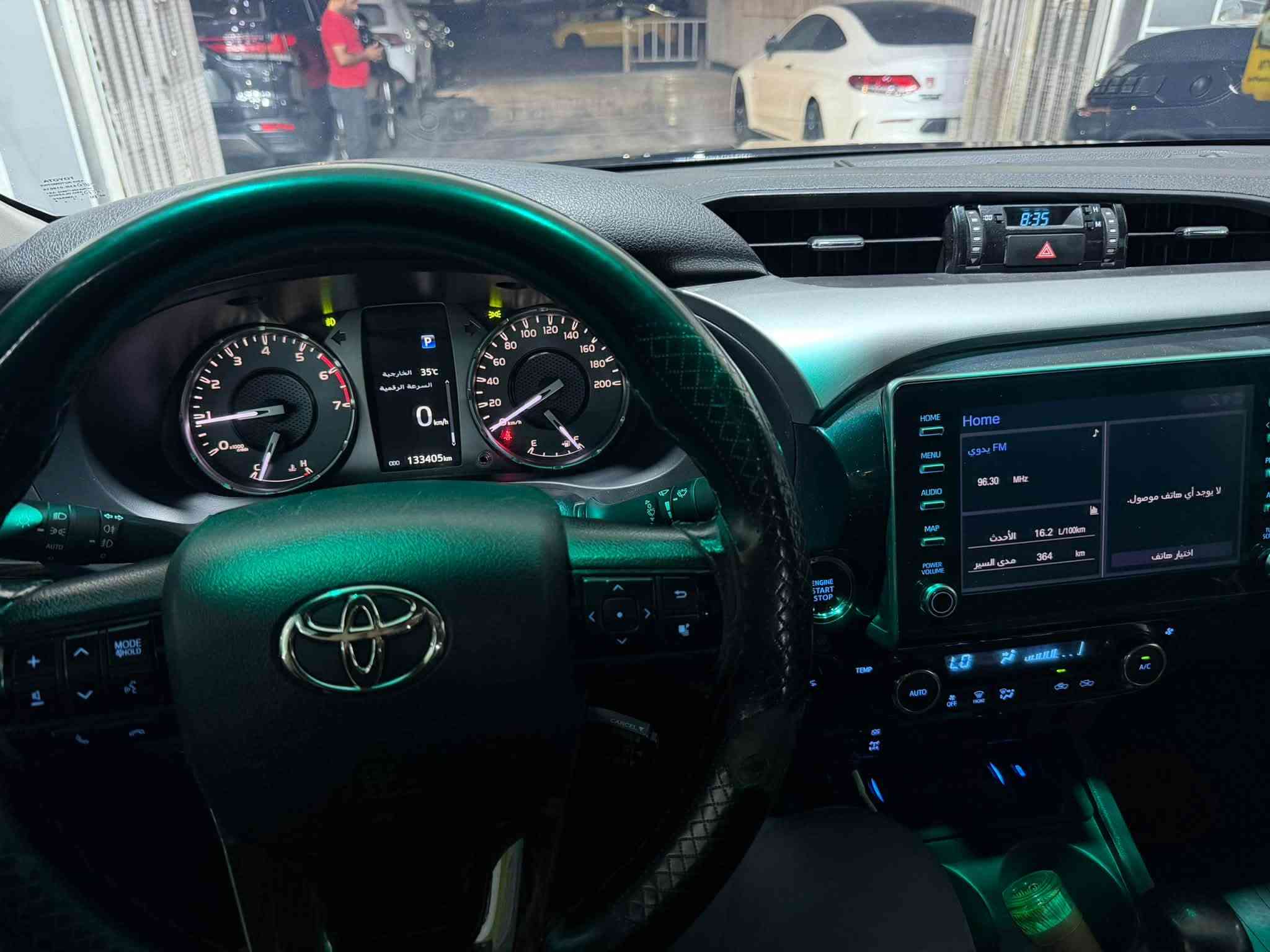 تويوتا هايلوكس TRD
6 سلندر 2022  

كامل مواصفات :
ماشية : 133 الف كيلو
داخل احمر 
كير اوتوماتيك
محرك 6 سلندر
تبريد قطعتين
شحن واير لس لاسلكي
نضام دفع رباعي فورويل  
مانع انزلاق
حساسات خلفية وامامية 
كامرة خلفية
تحكم ستيرن جهتين 
نظام ايكو الاقتصادي 
بصمة تشغيل
بصمة ابواب
اشاير بلمري
كروز سرعة
جكات بنيد 
تخم تاير جديد 
تغليف PPF 
السيارة مكفولة محرك وكير وتبديل
بيه فقط  صبغ فوق الايت الايسر في البنيد موضح بالصور 
.
السعر  29.500 
العنوان بغداد معارض النهظة 
الاستفسار اكثر :‭***********‬
