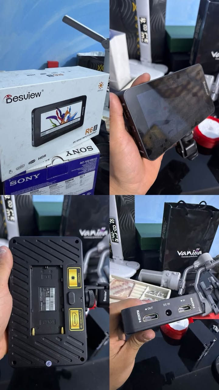 السلام عليكم
شباب اضائة قاطفة للفوتو AD200pro استخدام فحص فقط نضيفة مثل متشوف بالباكيت بعدها + سوف بوكس + استاند للإضاءة السعر ٥٥٠ الف 
مونتير دسڤيو بالباكيت كذالك استخدام فحص السعر ٢٥٠ الف 
بطارية مع شاحنة للمونتير من شركة sony ٧٥ الف 
العنوان بغداد بغداد الجديدة
***********
