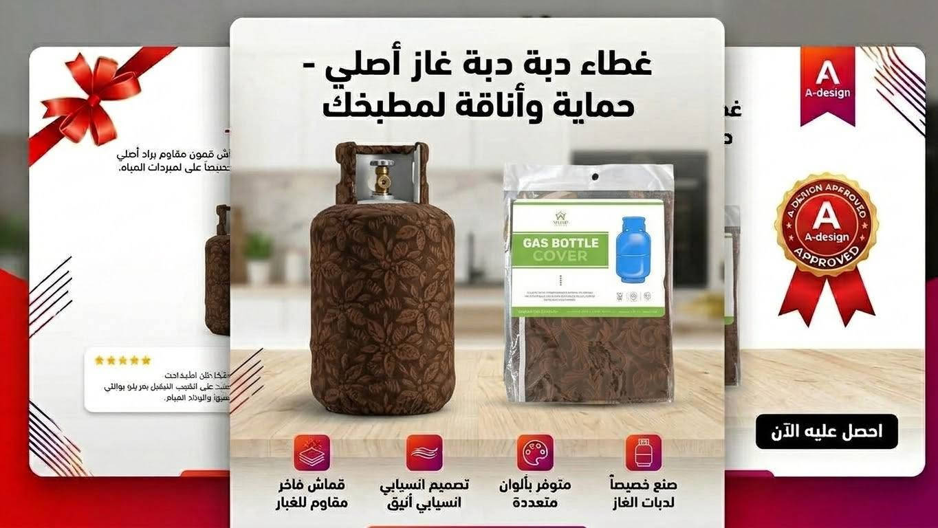 غطاء دبة غاز • طقم صواني أكريليك • غطاء ميكروويف
