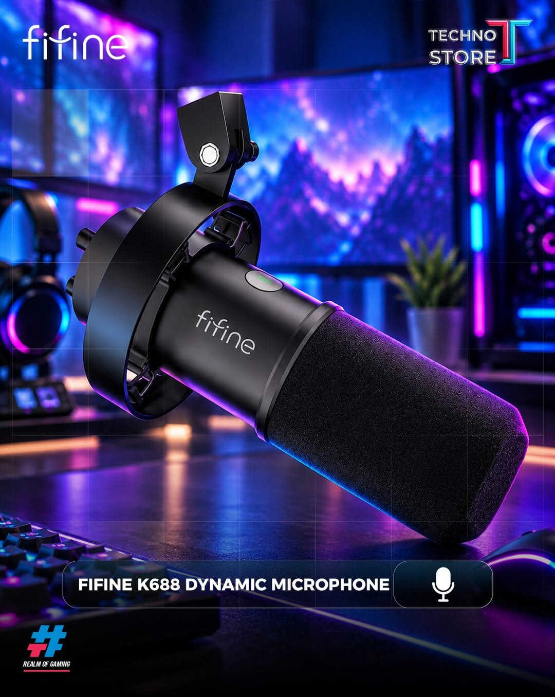 🎙 صوتك يستاهل يكون أوضح! 🔥

مع مايكات FIFINE، خلي صوتك يطلع بجودة احترافية — سواء للـGaming 🎮، الستريمنگ 🎥، البودكاست 🎙 أو صناعة المحتوى.
✨ صوت واضح ونقي

🎧 جودة احترافية

🌈 RGB بإطلالة Gaming

🔌 سهلة الاستخدام والتوصيل
FIFINE — خلّي صوتك يحچي عنك. 🎙🔥

📦❤️‍🔥توجد خدمه توصيل داخل بغداد والمحافظات ❤️‍🔥📦

✅‌‎الموزع المعتمد لشركه فونكو بالعراق
✅‌‎موزع معتمد لبطاقات يوغي بالعراق

‌‎1️⃣الفرع الاول
بغداد - الكاظمية - شارع اكد
***********

‌‎2️⃣الفرع الثاني
بغداد - شارع الصناعة - قرب شركة النبع
***********
***********⁩l

نص مكتوب في الصور:
- fifine TECHNO STORE REALM OF GAMING FIFINE AMPLIGAME AM6
- fifine TECHNO STORE FIFINE AM8 DYNAMIC MICROPHONE REALM OF GAMING
- fifine TECHNO STORE FIFINE K688 DYNAMIC MICROPHONE REALM OF GAMING
- fifine TECHNO STORE FIFINE AM8 STREAMING MICROPHONE REALM OF GAMING
- fifine TECHNO STORE FIFINE T658 RGB MICROPHONE REALM OF GAMING
- fifine TECHNO STORE FIFINE A6T USB GAMING MICROPHONE REALM OF GAMING
- fifine TECHNO STORE REALM OF GAMING FIFINE BM38 RGB MICROPHONE ARM