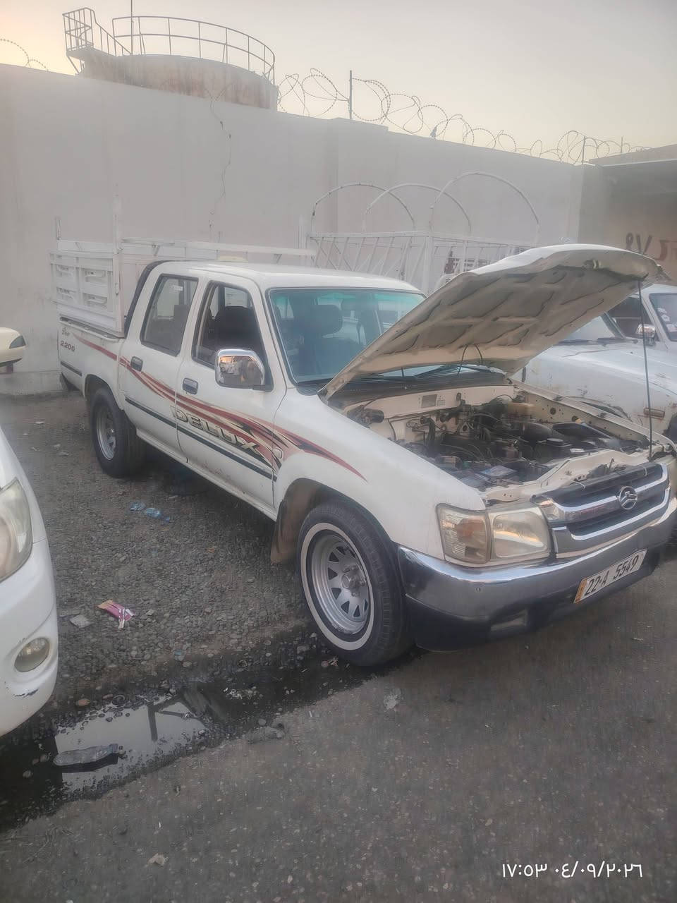 السلام عليكم
بيك آب دير
رقم اربيل
سنوية 2030
تبريد شغال
حدادية جديد
صدر جديد
السيارة نقص ما بيها
2007 محرك كابريتر
السيارة كدام العين
المكان موصل
***********
