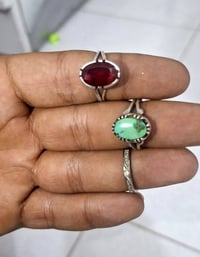 ياقوت + فيروز نيشابوري تفاحي + حلقه فري سايز بيه الماسه ناعمه خلي سعر ...