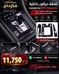 ملصق حماية • BYD Song Pro • أسود فلاش