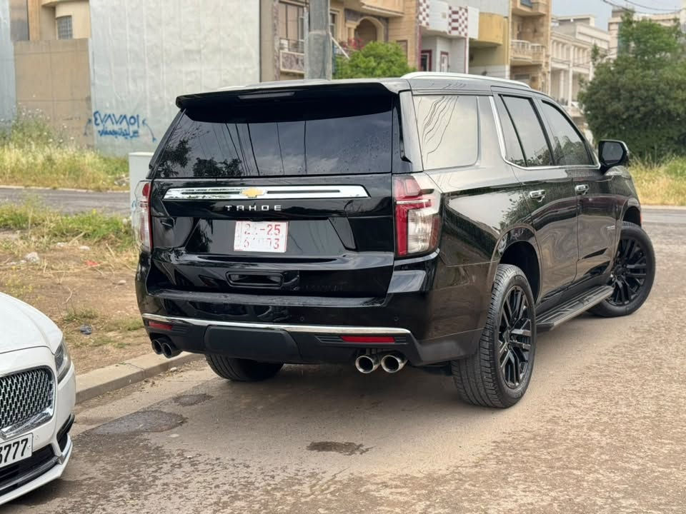 شيفروليه تاهو – Chevrolet Tahoe Premierموديل 2023 | وارد كندي فقط جاملغ امامي صفحة السايق بدون ارباك بدون دواخل 

🌍 المدينة - اربيل
رقم اربيل تحويل ثاني يوم

--------------------------- 
المواصفات
 : فول برايمر فول مواصفات 
🔹 المحرك: 5.3 لتر – V8 (8 سلندر)
:فئة Premier الأعلى
:كير أوتوماتيك 10 سرعات
:كراسي جلد فاخرة كهرباء مع ذاكرة
:تدفئة وتبريد للمقاعد الأمامية
:شاشة لمس كبيرة + عدادات ديجيتال أندرويد أوتو / آبل كار بلاي
:كاميرات 360 درجة
:رادارات ونقاط عمياء
:نظام المحافظة على المسار
:مثبت سرعة ذكي
:فتحة سقف بانوراما
:نظام صوتي فاخر Bose
:تشغيل بصمة ودخول ذكي
:صندوق خلفي كهرباء
:إضاءة LED أمامية وخلفية

عداد كيلو متر 26 الف ميل

للتواصل: ***********
***********1
