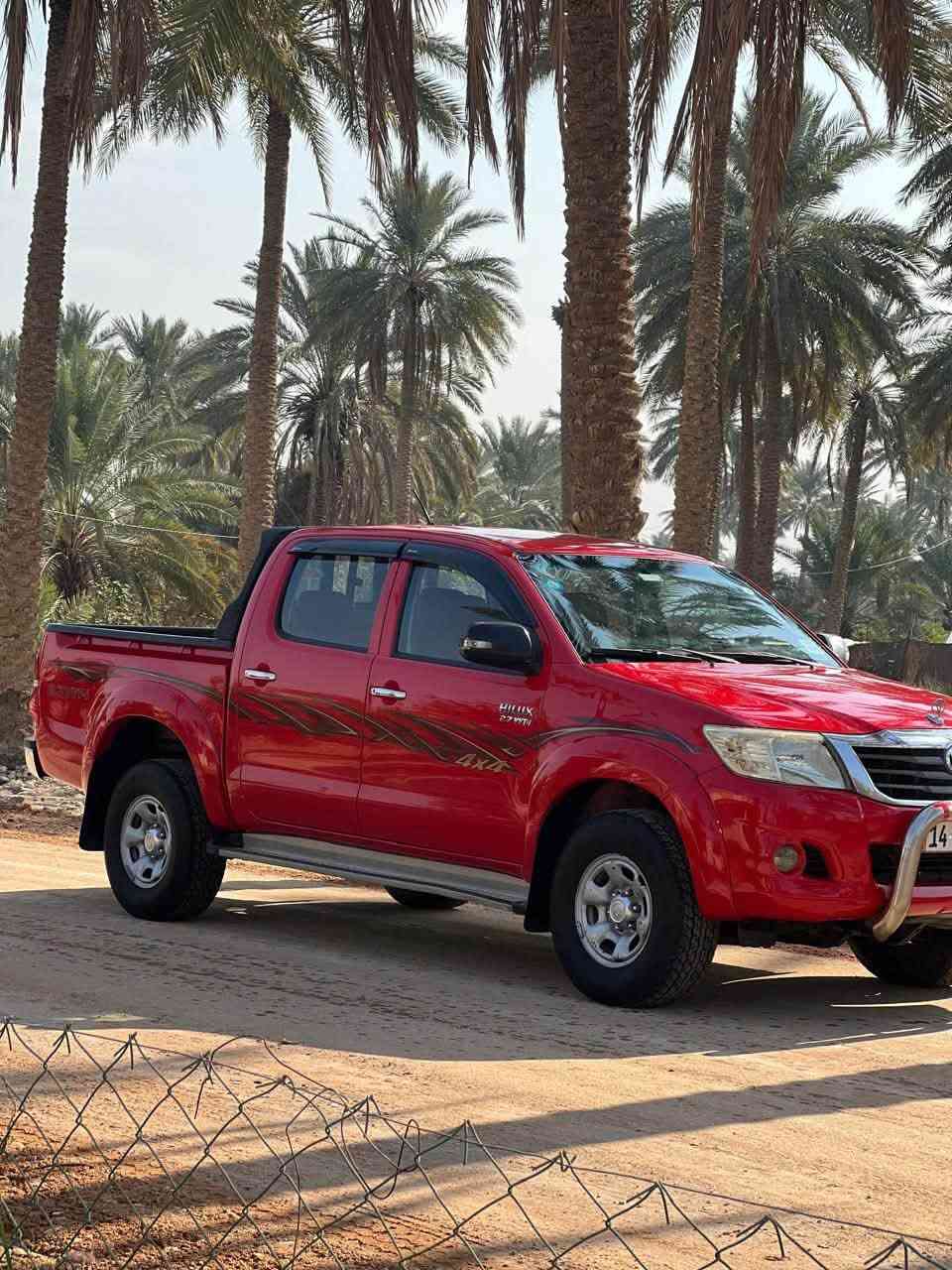 سلام عليكم
 تيوتا بيكم للبيع2012
فور ويل خطه14 كير أوتوماتيك 
محرك2700 كفاله عامه كير مكينه سونار موجود
تخم تاير جديد داخل جلد دوشمه جديده
شاشه كامره دواره تبريد ثلج
رقم انكليزي جديد سنويه باسمي تنتهي2030
سياره جديده ومامتعوبه وماعايزه كلشي
السعر 180وبيهامجال عنوان السياره الحله
للاستفسار موجود خاص او الاتصال علا الرقم***********
