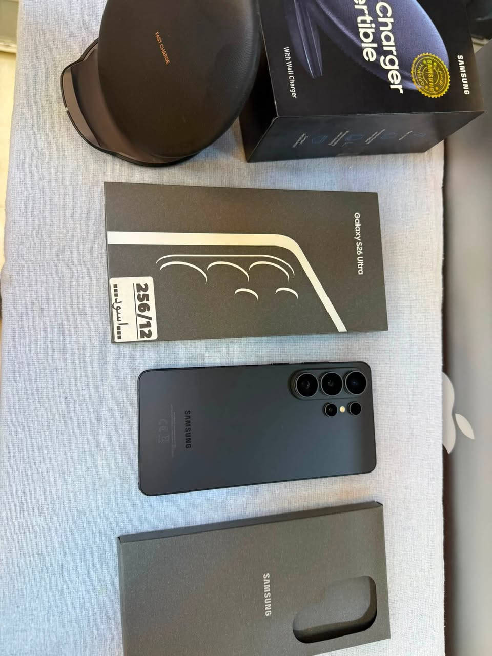 Samsung  Galaxy S 26 Ultra 256 GB/12
سامسونج كالكسي  s25 اللترا نسخة الشرق الاوسط 
اللون الاسود المميز 
مستخدم يوم واحد فقط وصل شراء موجود 
وتكدر تتأكد من تاريخ التفعيل 
مع الكيبل الاصلي مع شاحنة الاصلية الاسلكية فاست جارج
مع ادبتر  مع الكفر الاصلي مالتة 
السعر 1250 قفل مع جميع الملحقات 
عنواني زيونة شارع الربيعي 
 
***********
