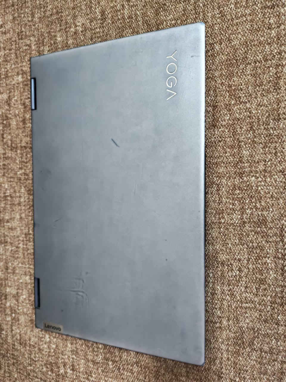 السلام عليكم
لابتوب لينوفو 
Lenovo yoga 7i 15ilt15 
Ram 8 gb 
Core i5 11th 
Hard 256 SSD 
الجهاز نظيف بي بعض الشخوط البسيطة بالبدي 
الشاشة لمس وقلاب 360 درجة 
مبدل بطارية جديدة نوعية ممتازة يطول أكثر من 3 ساعات استخدام 
يحتاج معجون حراري 
الابتوب عندي من 2021 ومكفول من اي مشكلة غير المعجون الحراري 
ملحقاتة الأصلية كاملة كارتون وشاحنة 
مكاني كربلاء سعرة 650 وبي مجال 
***********

نص مكتوب في الصور:
- Task Manager Performance Run new task CPU 43% 1.68 GHz Memory 5.5/7.8 GB (71%) Disk 0 (C:) SSD (RAID) 17% Wi-Fi Wi-Fi S: 176 R: 8.0 Kbps GPU 0 Intel(R) Iris(R) Xe Gra... 0% N/A CPU % Utilization 11th Gen Intel(R) Core(TM) i5-1135G7 @ 2.40GHz 100% 60 seconds 0 Utilization 43% Speed 1.68 GHz Base speed: 2.42 GHz Sockets: 1 Cores: 4 Processes Threads Handles Logical processors: 8 218 3665 96109 Virtualization: Enabled L1 cache: 320 KB Up time L2 cache: 5.0 MB 0:00:02:08 L3 cache: 8.0 MB