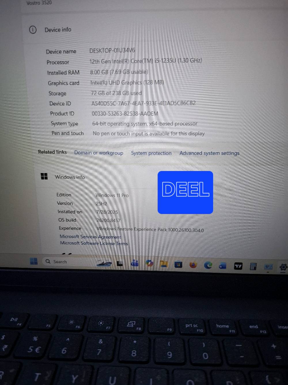 لابتوب DELL نظيف 100%
