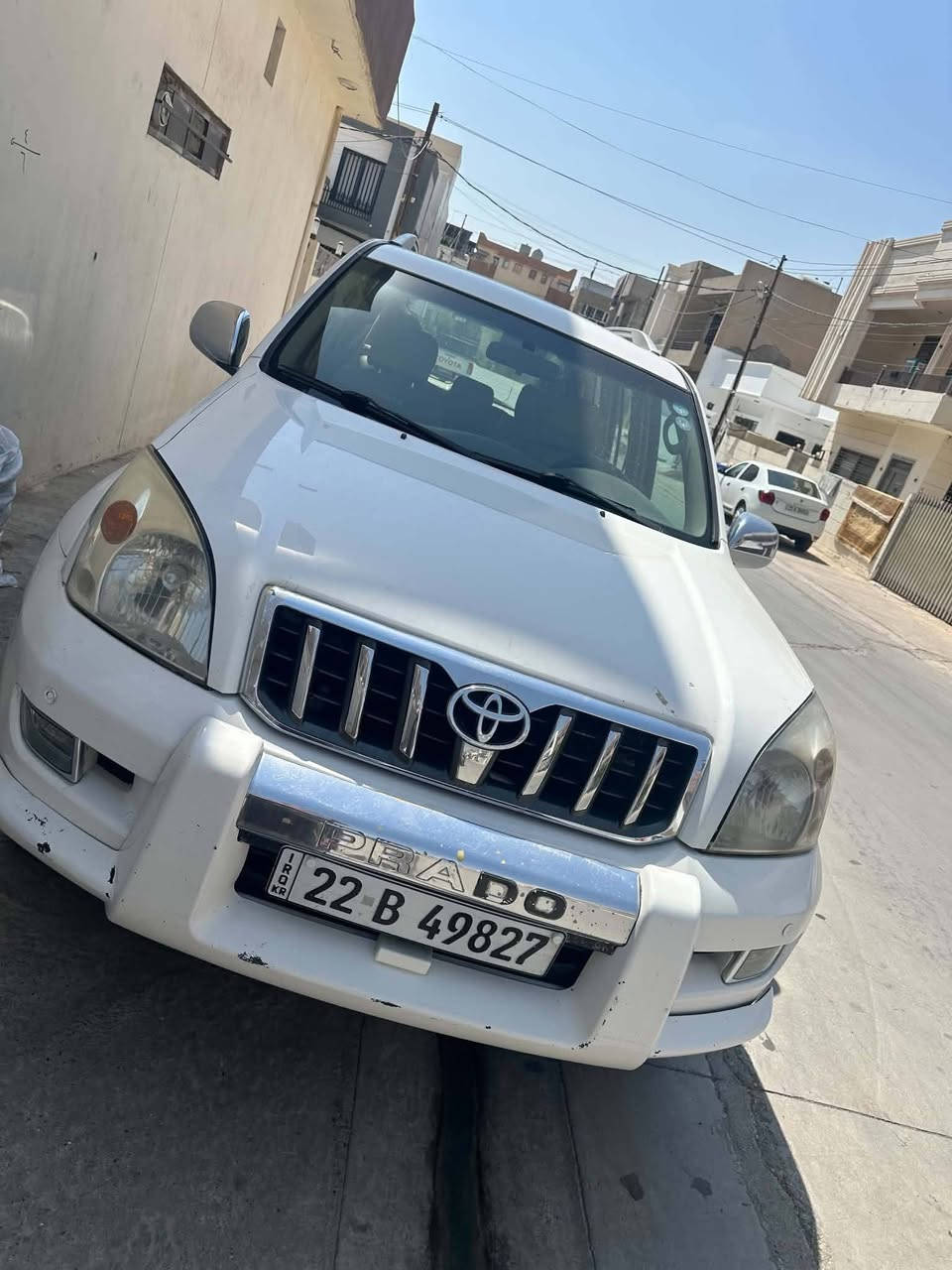 برادو موديل ٢٠٠٩ بسمي سنوية ٣١ مكينة ٢٧٠٠ أربعة سلندر تعديل بارد باب السائق اسلايت رقم اربيل ***********)
