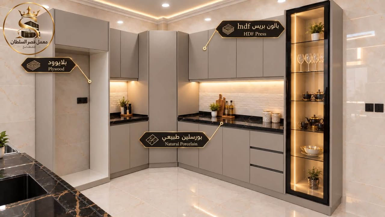 تنفيذ و عمل المطابخ الحديثة في كركوك
معمل قصر السلطان للمطابخ
للتواصل او واتساب : ***********

نص مكتوب في الصور:
- الداخل بلايوود Plywood بالون بريس hdf HDF Press بورسلين طبيعي Natural Porcelain معمل قصر السلطان beko
- معمل قصر السلطان للمطابخ بلايوود Plywood بالون بريس hidf HDF Press بورسلين طبيعي Natural Porcelain
- بالون بريس HDF
- بورسلين طبيعي
- داخل الكاونتر بلايوود
- معمل قصر السلطان