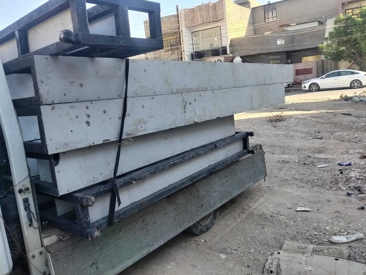 رفوف حديد ثقيل مال محلات اكبار تفصال 5 قطع ***********
