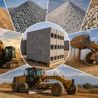مواد بناء • تأجير آليات • تجهيز مواقع