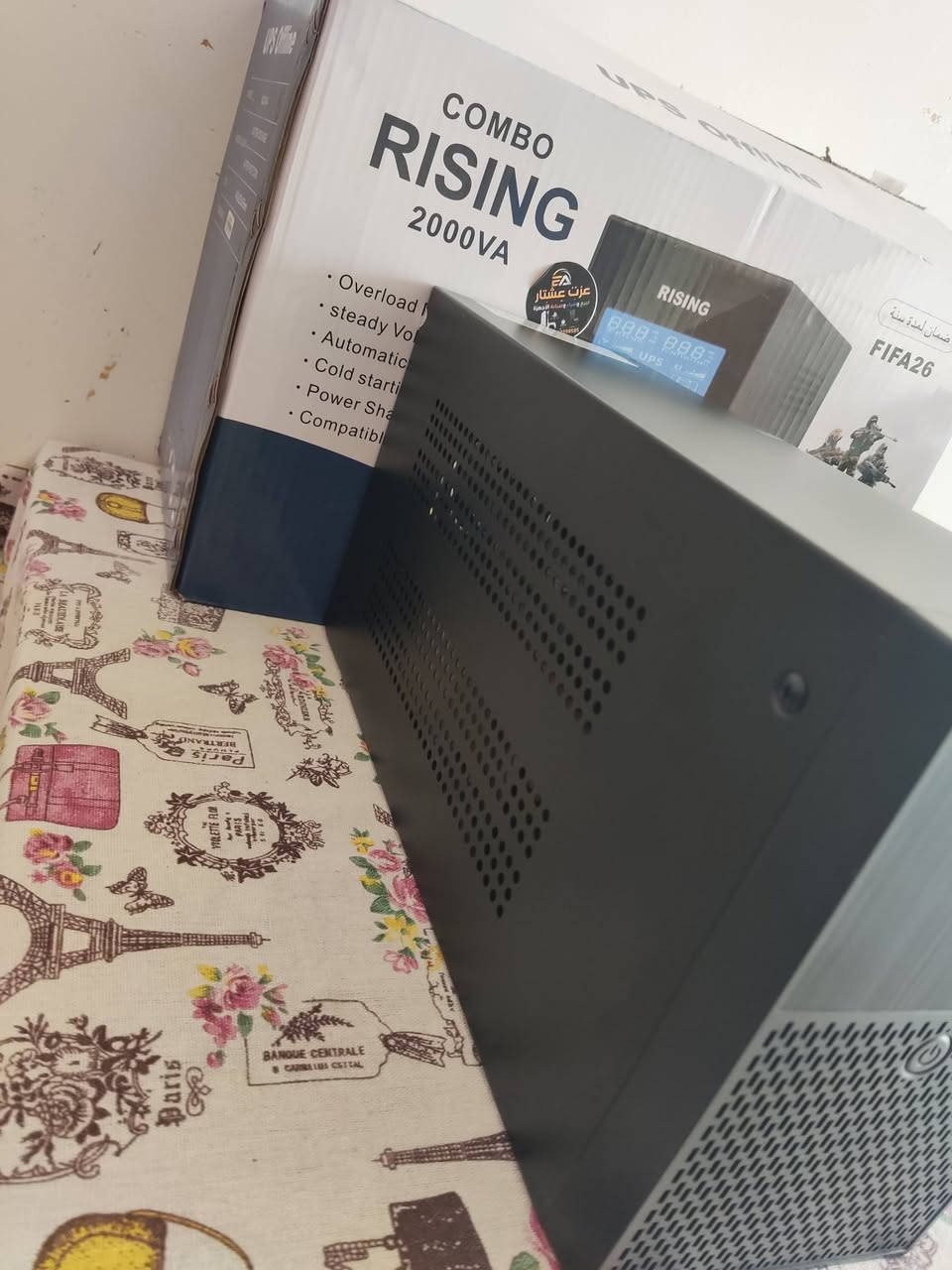 السلام عليكم
Ups combo rising
جديد غير مستخدم
2000 v
دبل بطارية 
السعر ١٠٠ وبي مجال قليل 
مكان ديالى بعقوبة 
توصيل ماعندي 
التواصل messenger 
او واتساب ***********
او الاتصال ***********
