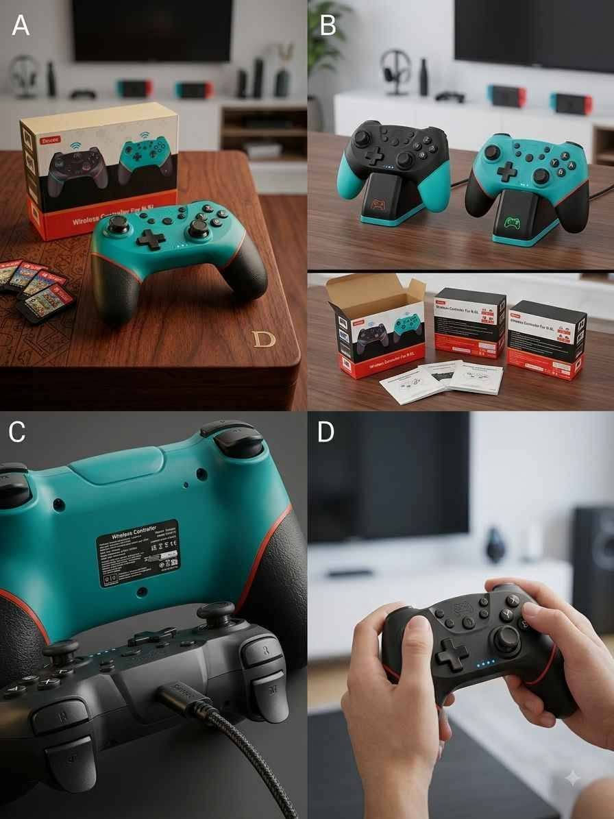 🎮 جويستك Diswoe (N-SL) اللاسلكية - جديدة بالكرتون وغير مستعملة 100%! 🎮
​احصل على تجربة لعب احترافية ومريحة مع يد التحكم اللاسلكية الممتازة المخصصة لـ Nintendo Switch و PC 👌✨
​🌟 أبرز المميزات والاستخدامات:
​جديدة بالكامل: بالعلبة والأختام مع جميع الملحقات (كابل الشحن).
​توافق تام مع Nintendo Switch: تعمل كيد تحكم رئيسية لجميع أجهزة السويتش (العادي، OLED، و Lite).
​دعم ألعاب الكمبيوتر (PC): متوافقة مع أجهزة الحاسوب الشخصي عن طريق الكابل.
​دقة عالية في ألعاب التصويب والحركة: مزودة بمستشعر حركة ذكي (Gyro Sensor).
​زر Turbo للألعاب السريعة: تحكم أسرع وضغط متكرر بلمسة واحدة للمنافسة القوية.
​اهتزاز مزدوج (Double Vibration): يعطيك شعوراً واقعياً مع كل حدث باللعبة.
​💵 السعر:  (25,000 الف وبي مجال بسيط)
📍 العنوان: [نجف لا يوجد توصيل]
📞 للطلب والتواصل (واتساب / على خاص): [***********] النجف, العراق
