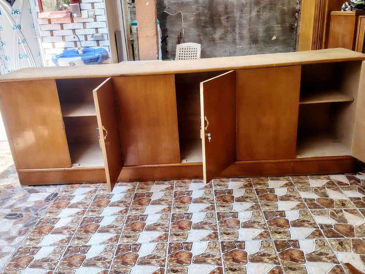 بوفيه نضد ٣ متر مستخدمه *********** واتساب أو خاص
