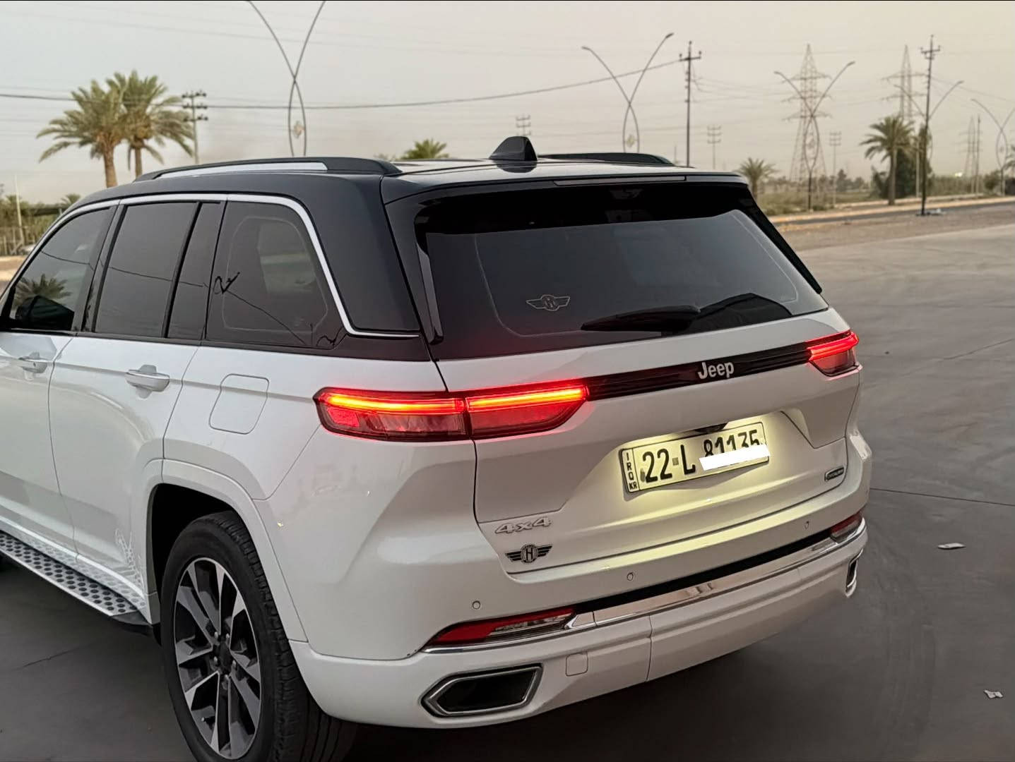 جيب اوفرلاند موديل 2023
ماشيه 60 الف كيلو متر فول مواصفات

مغلفة ppf بالكامل

وكالة هارلم خليجة مكفولة

رقم اربيل تحويل مباشر باسمي هزه جديد 

المواصفات:

1. شاشة دجيتال 

2. تصوير ليلي night vision 

3. 5كامرات 

4. كامرة في المرايا الوسطية

5. جنطة كهرباء 

6. جكات 

7. رادرات

8. قيادة ذاتيه

9. تدفئة تبريد مقاعد

10. مساج في المقاعد

11. نضام نفكيشن وكار بلي

12. انارة داخليه 

13. شاحن لاسلكي

14. شاشتين بدشبول  / السعر مناسب جدا /385 ورقه بيها مجال بصيط / ***********
