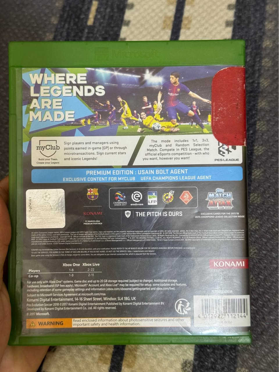 اقراص اكسبوكس 
FIFA21 عربيه
PES 2018 عربيه
نظافة ‎%‎100 مكاني دوره متواجد سيديه همين توصيل ماعندي تجي للبيت تشوف القرص و نضافته و تقتنع بي و تاخذه الواحد ب 15 الف 
***********
متواجد واتساب بغداد, العراق
