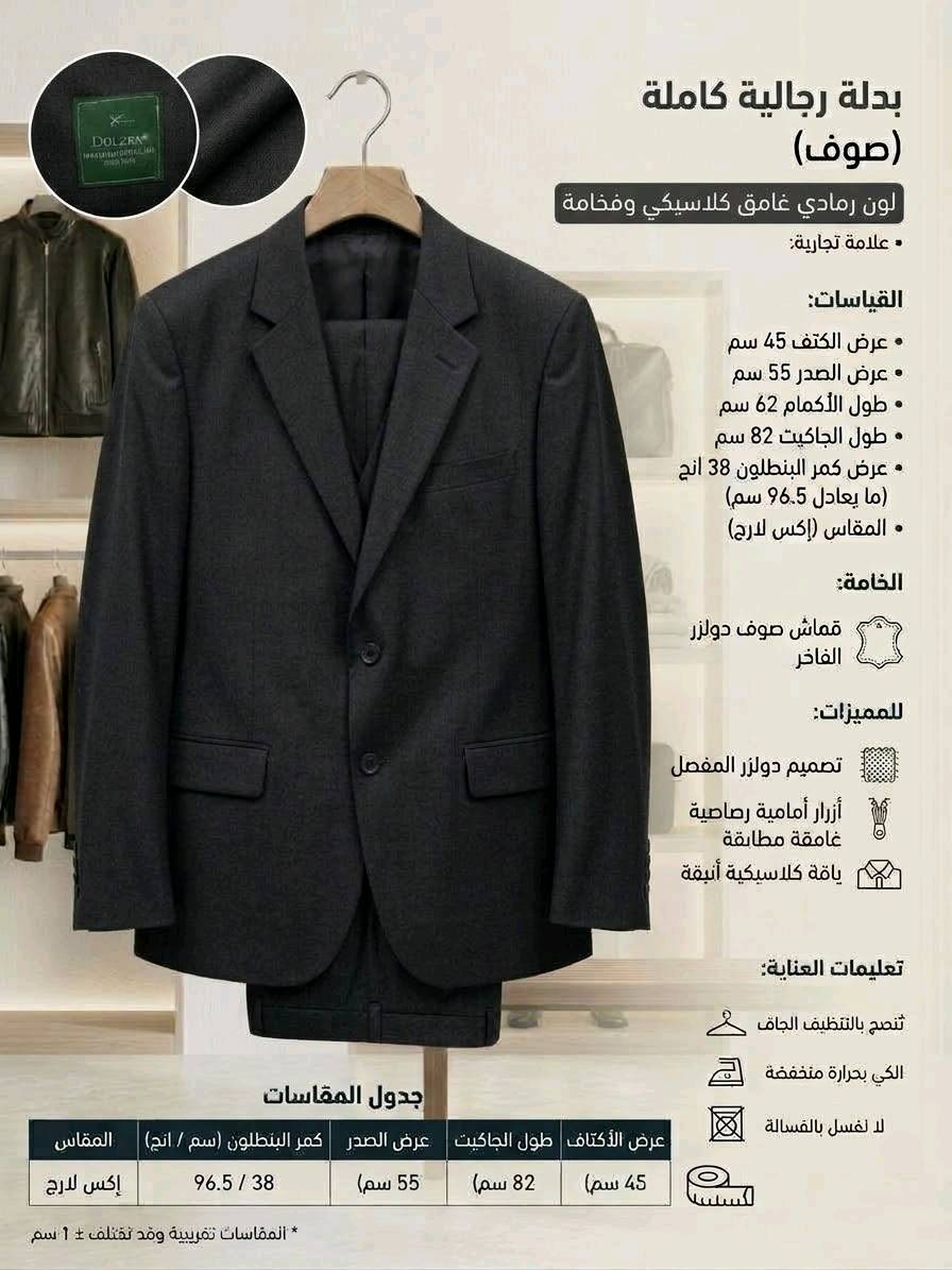 بدلة رسمية • مقاس ٥٤ • كركوك