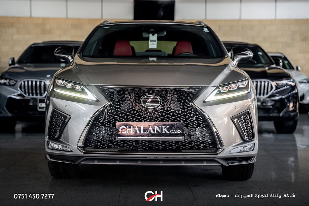 Lexus RX 350 F Sport

السنة: 2022
الممشى: 32,000 ميل
الحالة: USA
الموقع: دهوك

المحرك ونظام الدفع:

* محرك V6 سعة 3.5 لتر
* القوة: 295 حصان
* العزم: 370 نيوتن متر
* ناقل حركة أوتوماتيك 8 سرعات
* نظام دفع AWD

المواصفات:

* فئة F Sport
* شاشة وسطية
* Apple CarPlay + Android Auto
* كاميرا خلفية
* حساسات أمامية وخلفية
* مقاعد جلد رياضية
* مقاعد أمامية كهربائية
* تدفئة وتبريد المقاعد
* فتحة سقف
* تشغيل ودخول ذكي
* مثبت سرعة
* مصابيح LED
* جنوط F Sport
* أنظمة أمان ومساعدة السائق

📞 ***********
شركة جلنك وليد صبري – دهوك

#Chalank_cars_duhok

نص مكتوب في الصور:
- *********** CH شركة چلنك لتجارة السيارات - دهوك
- *********** شركة چلنك لتجارة السيارات - دهوك