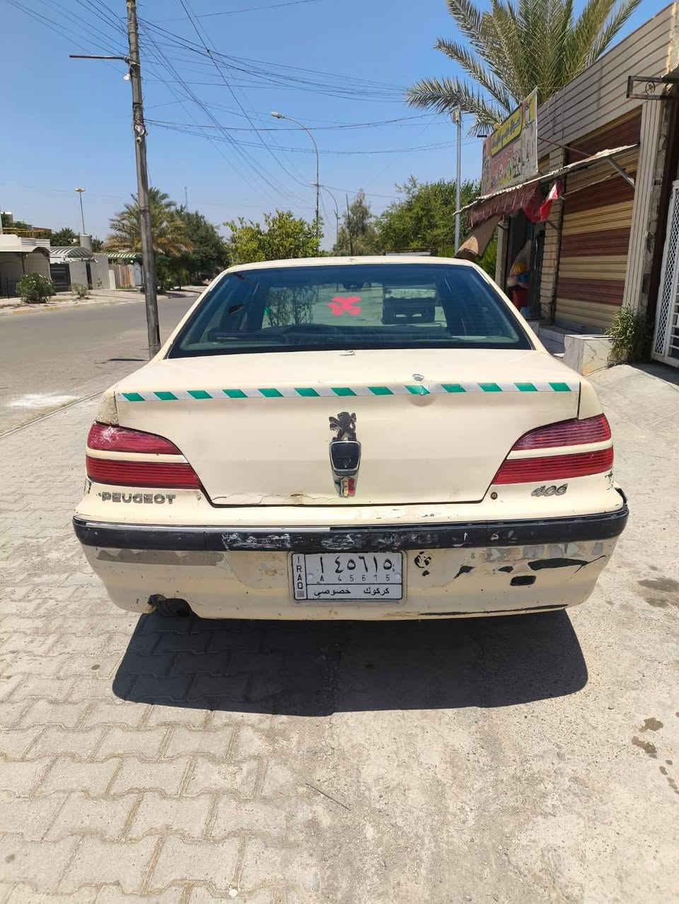 السلام عليكم بيجو 406 موديل 2001
كير ومحرك شرط بيها دفتر بانزين رقم كركوك صاحبها متوفي 

ولده موجودين يعني أي شكال ما بيها سعر 15 وبيها مجال 

واتساب ***********

اتصال *********** عنوان السياره كركوك
