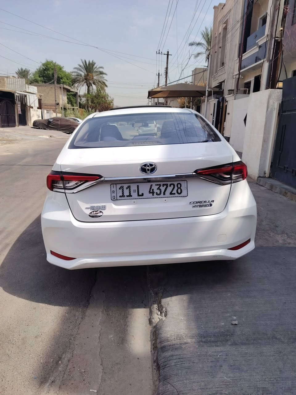 كورلا هايبرد موديل 2024 كفالة عامة من الصبغ بيهة بارد بسيط بل باب الخلفي واصبعين بل صندوق ماشية 28 الف سيارة جديدة تحويل مباشر السعر 148 مجال بسيط مكان السيارة بغداد حي العامل ***********
